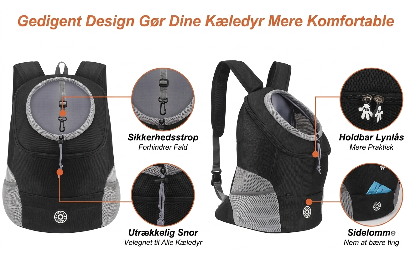 BuddyPack – Åndbar hundebærer