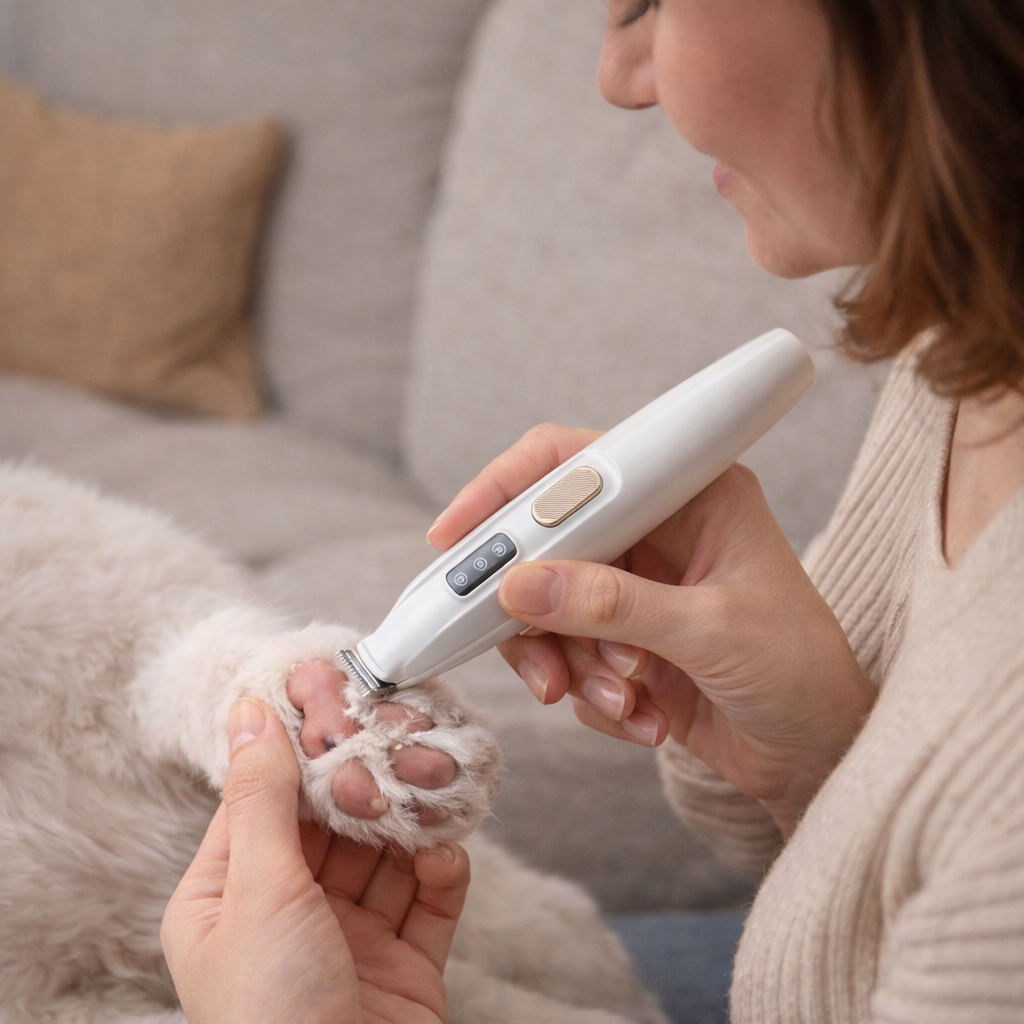 PawTrim Pro i brug ved hund