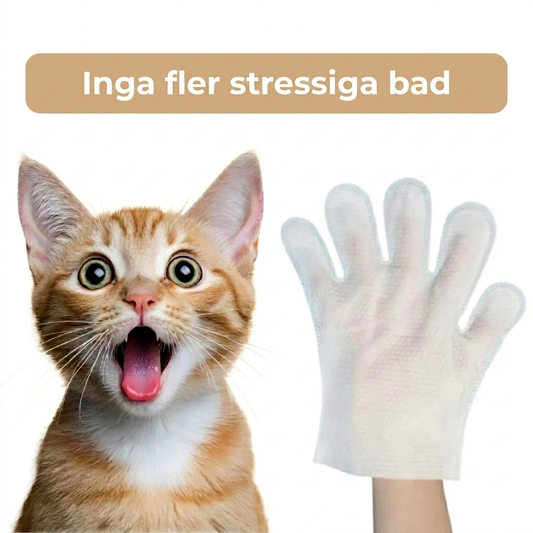PetGlove Rengörande Handskservetter med Kokosolja