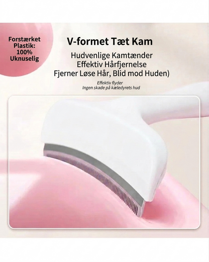 FurComb – V-formad pälskam för hundar & katter