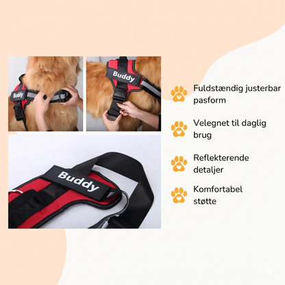 SafeTag – Personaliseret Anti-træk Hundesele