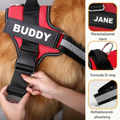 SafeTag – Personaliseret Anti-træk Hundesele