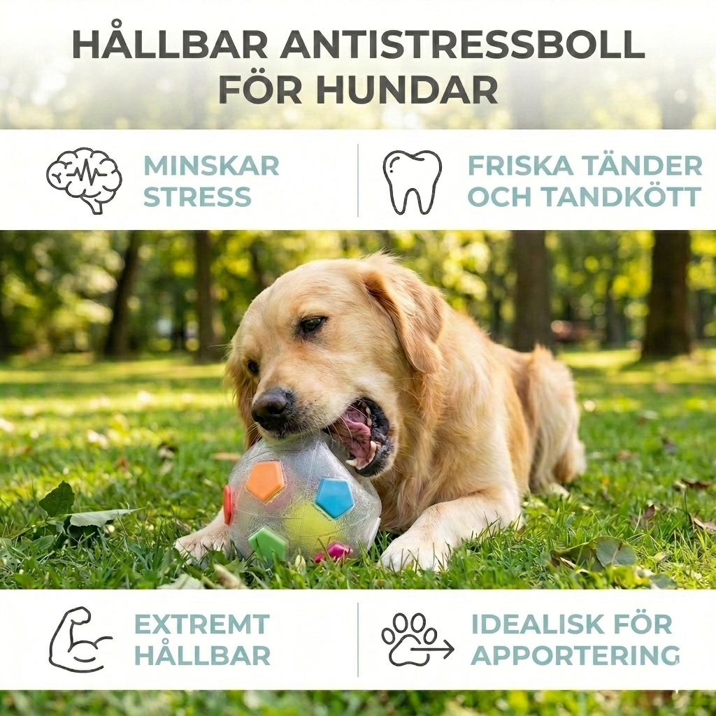 ToughBall – Oförstörbar stressboll för starka tuggare