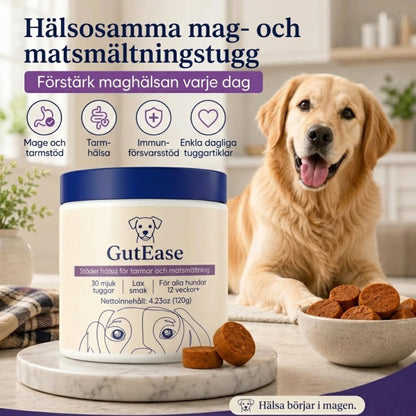 GutEase - Probiotiska tuggbitar för balans i magen och lugn i huden