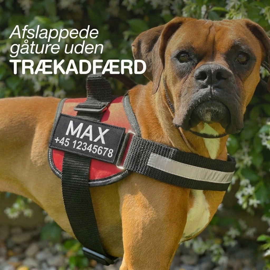 SafeTag – Personaliseret Anti-træk Hundesele