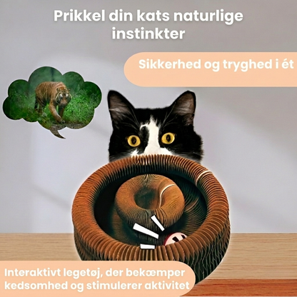 KattenWervel – Interaktiv kradsetallerkен der holder din kat beskæftiget i timevis