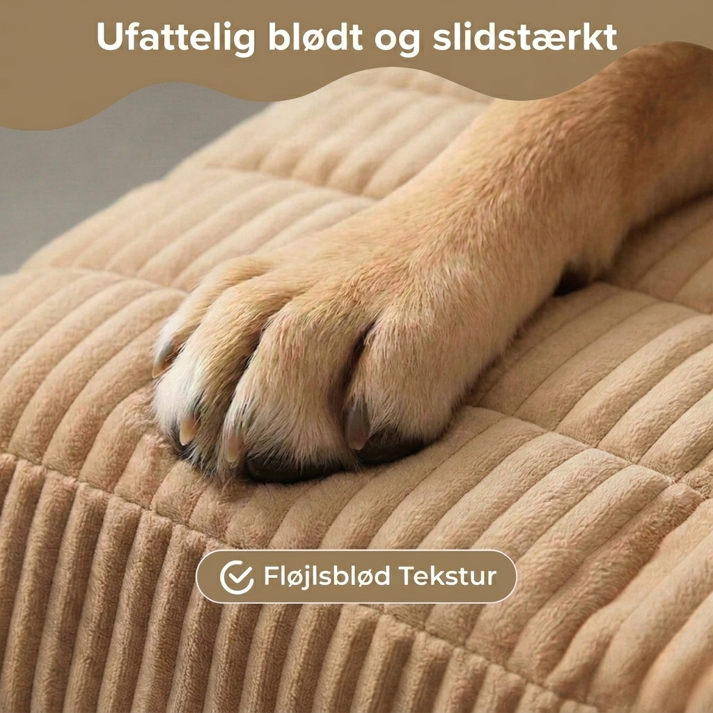 PawLounge – Vatteret Plys Sofabetræk til Kæledyr