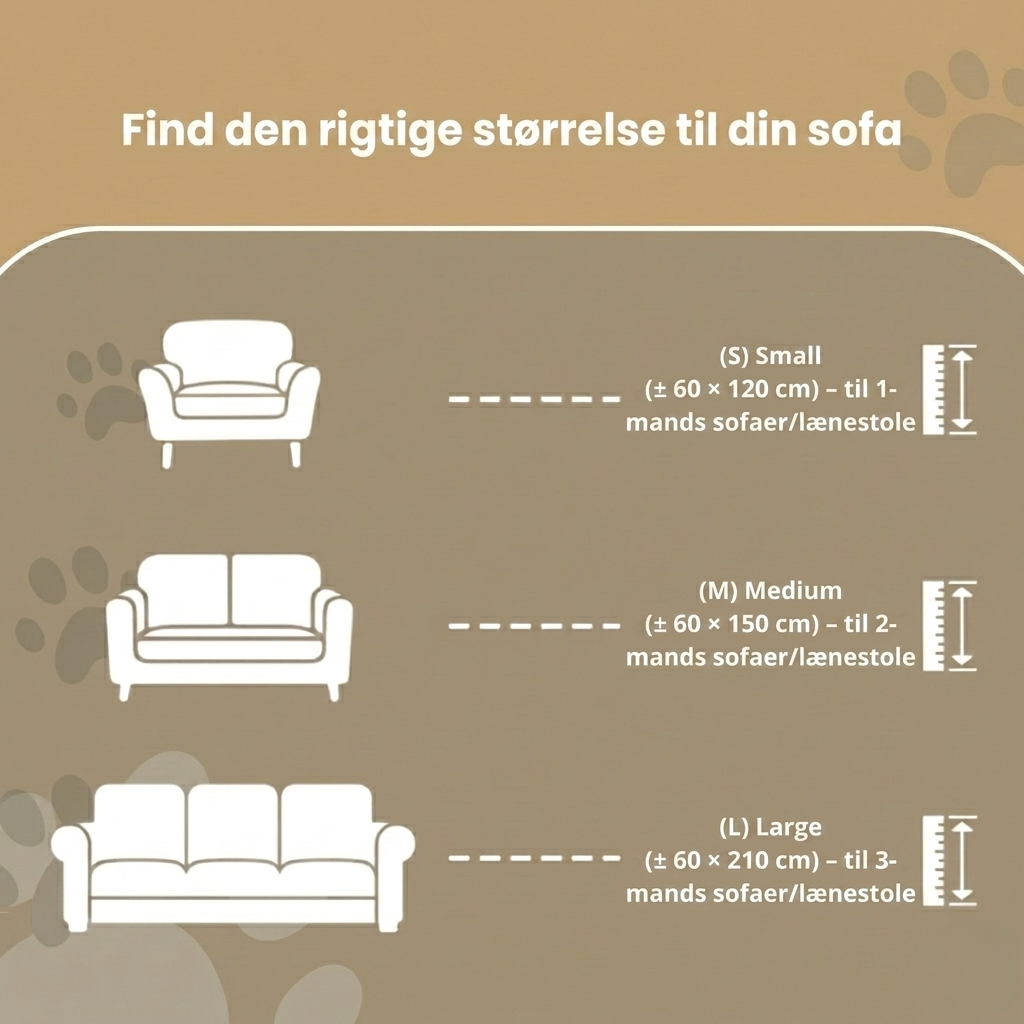 PawLounge – Vatteret Plys Sofabetræk til Kæledyr