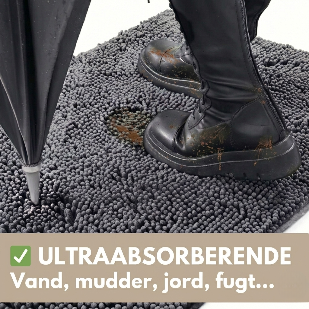 PawDry – Ultra Absorberende Dørmåtte til Våde Hundepote