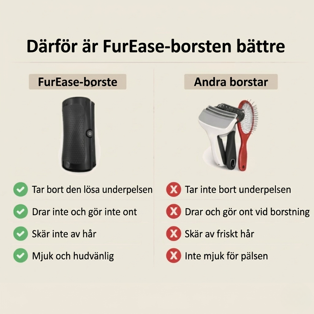 FurEase™ – Filtborttagare & vårdborste för hund och katt