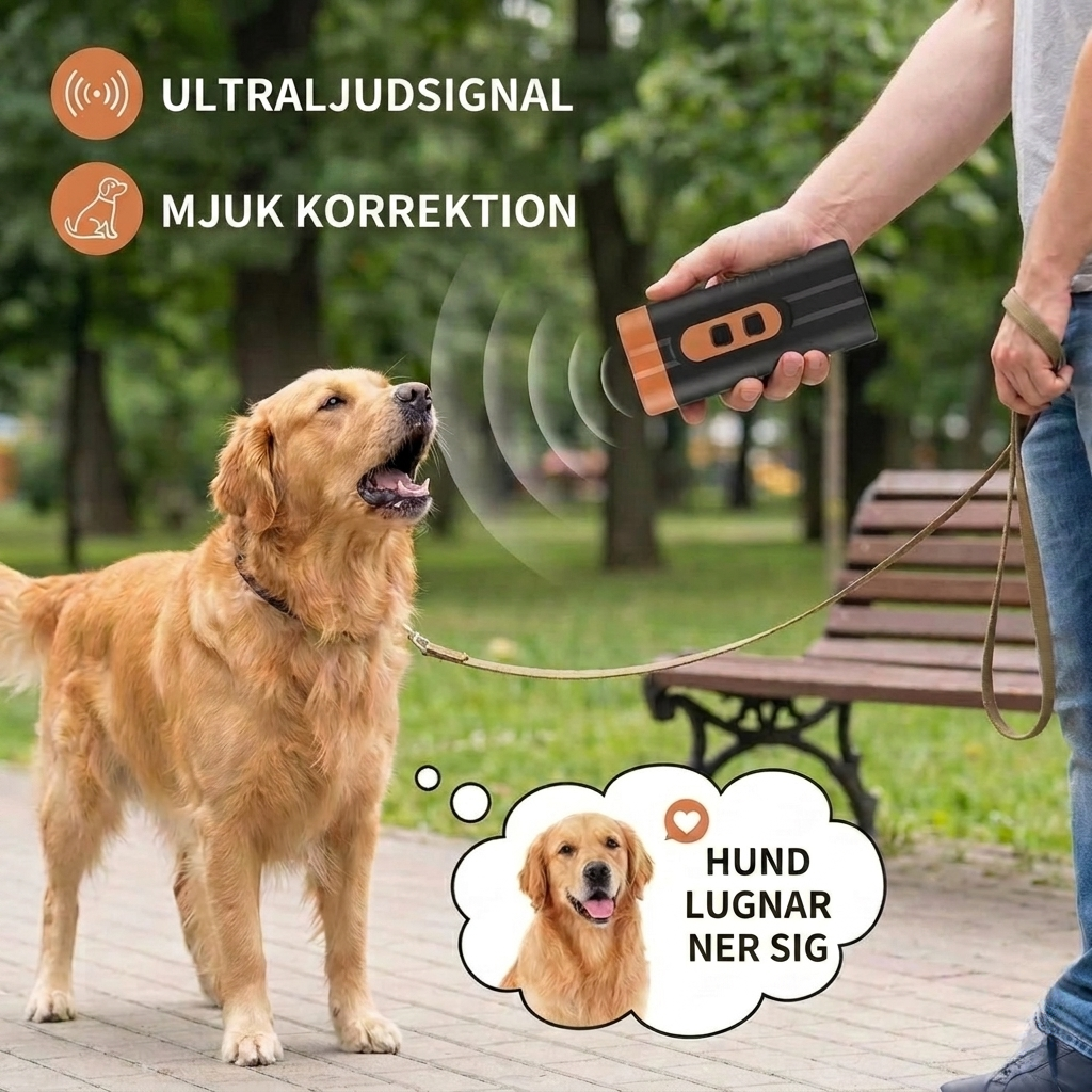 BarkGuard – Ultralyds Antibøf Enhed til Rolige Hunde