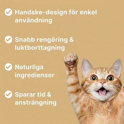PetGlove Rengörande Handskservetter med Kokosolja, bild 2