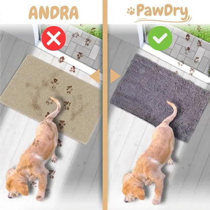 PawDry - Ultra Absorberande Dörrmatta för Våta Hundfötter