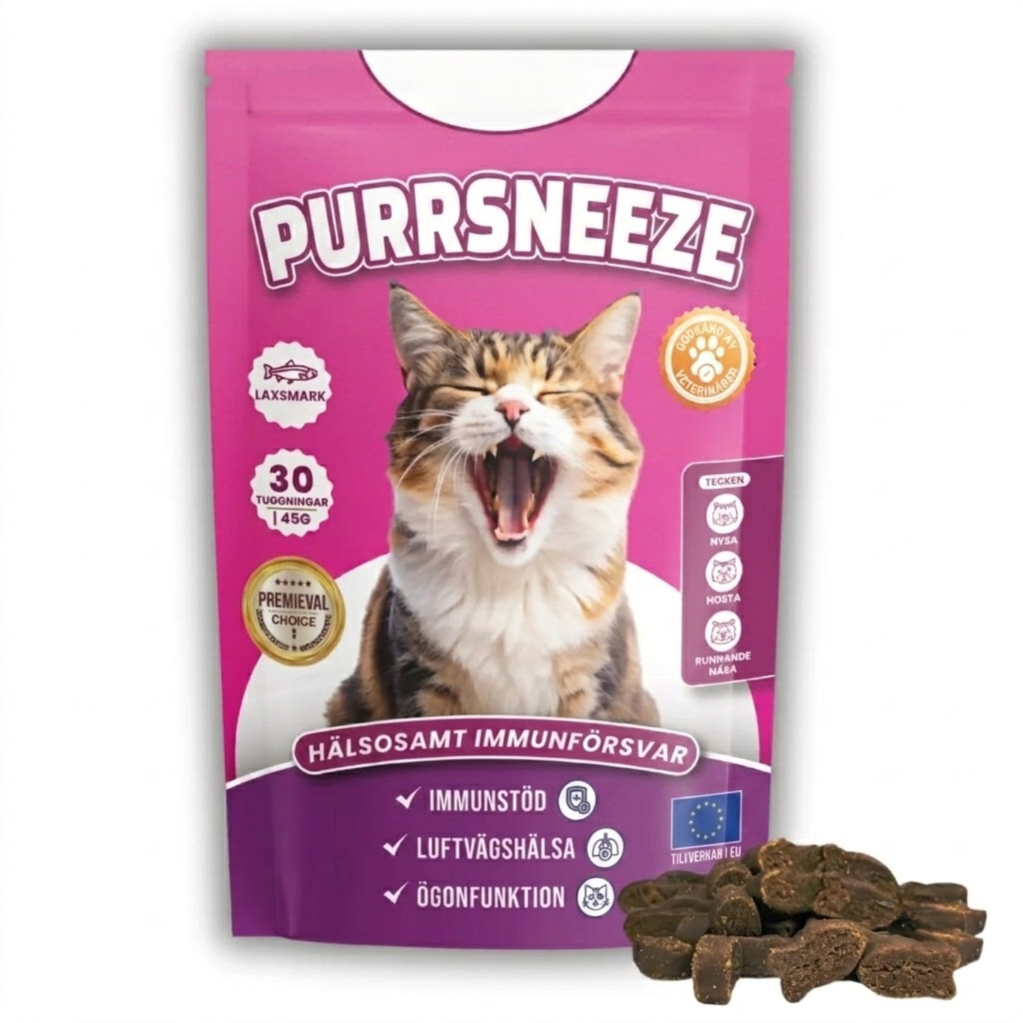 PurrSneeze – Naturligt stöd för fria luftvägar hos katt