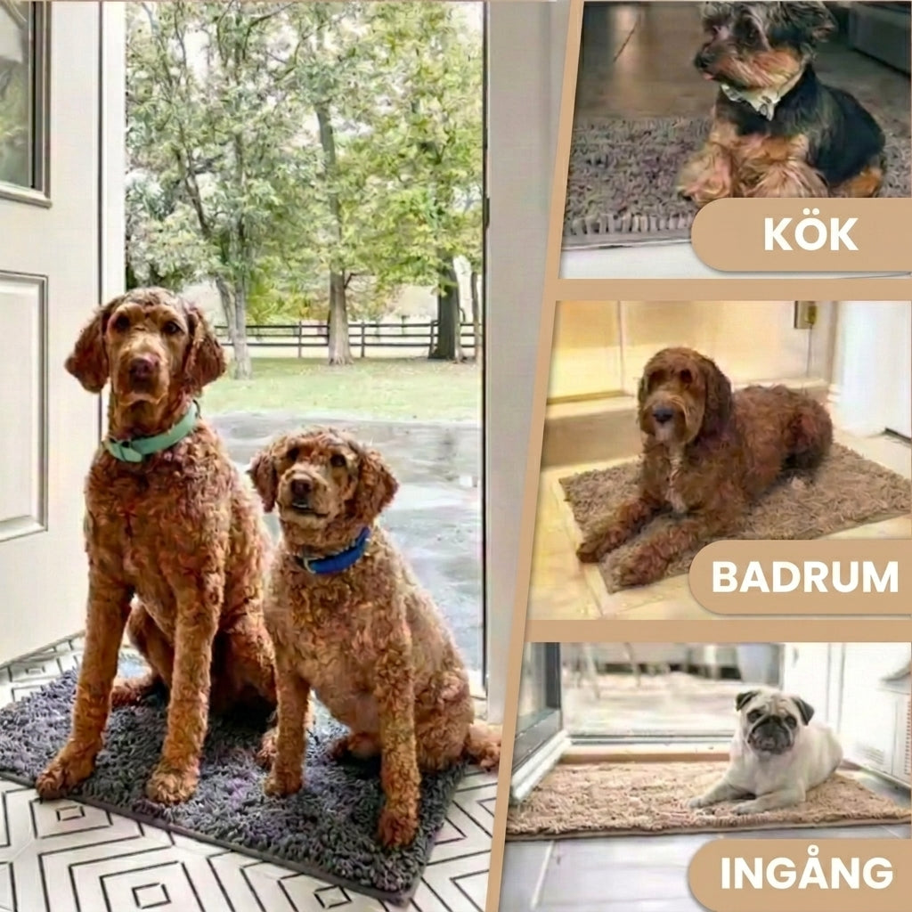 PawDry Ultra Absorberande Dörrmatta för Våta Hundfötter, bild 2