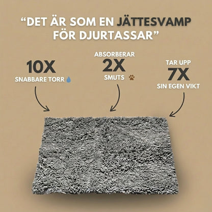 PawDry Ultra Absorberande Dörrmatta för Våta Hundfötter